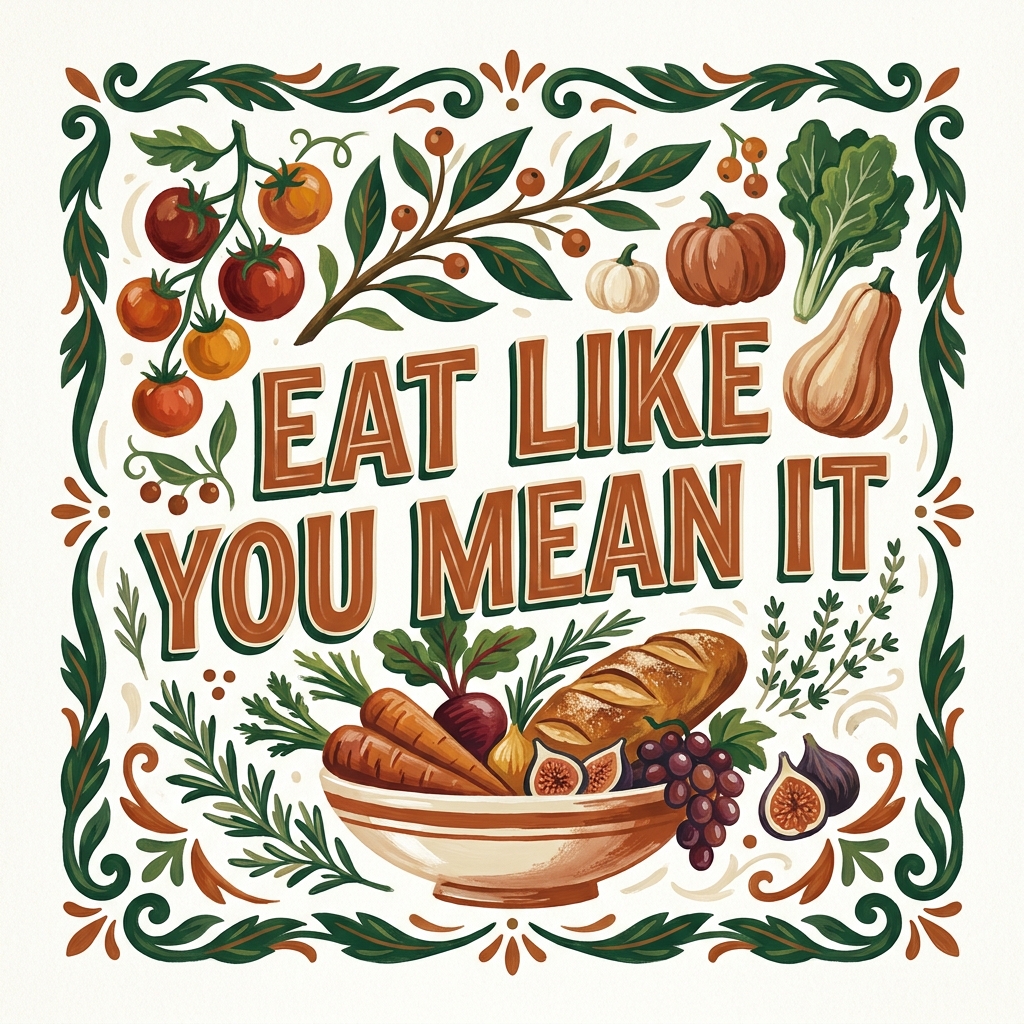 EAT LIKE YOU MEAN IT